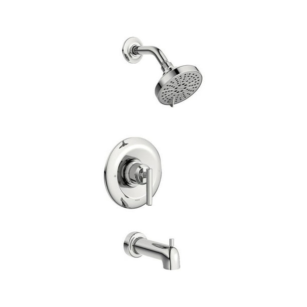 Gibson Single-Handle Posi-Temp Tub and Shower Faucet Trim Kit in Chrome Valve No
